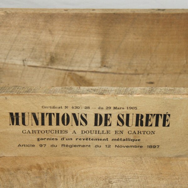 Caisse munition de sureté