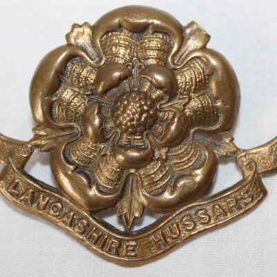 cap badge Lancashire Hussars