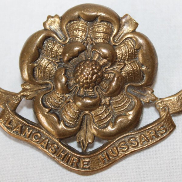 cap badge Lancashire Hussars